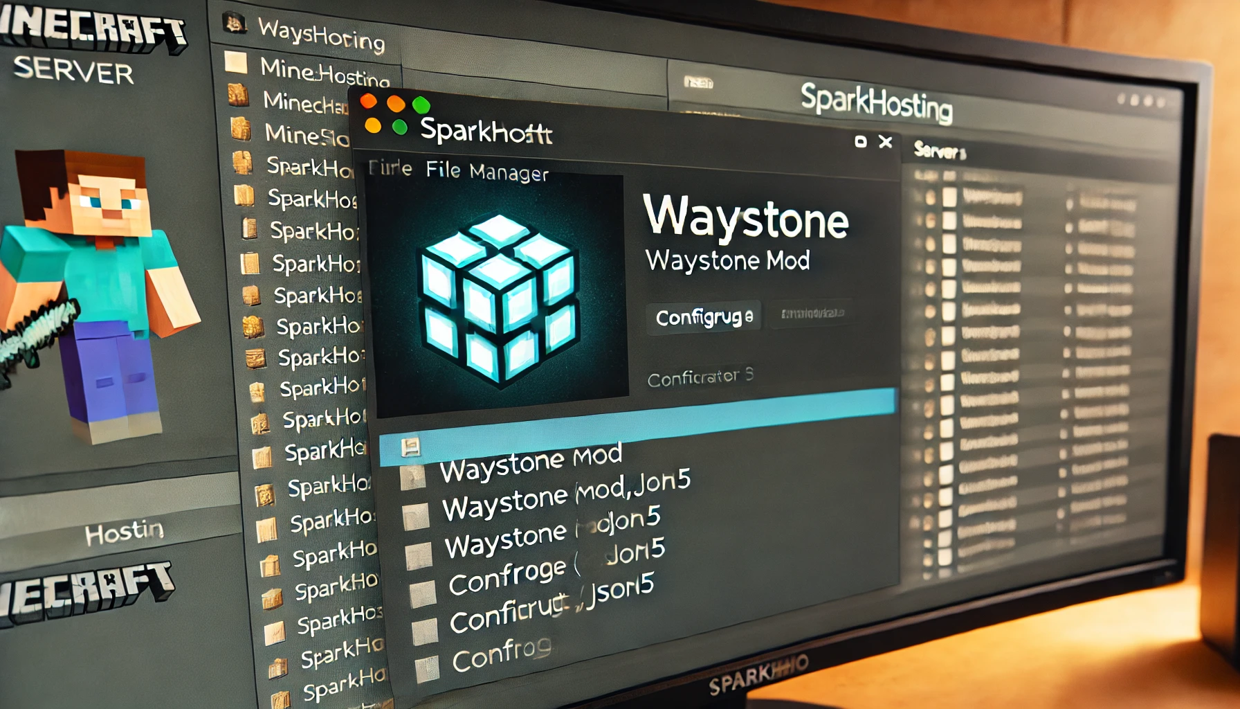 SparkHosting Waystone Edit File Minecraft Location