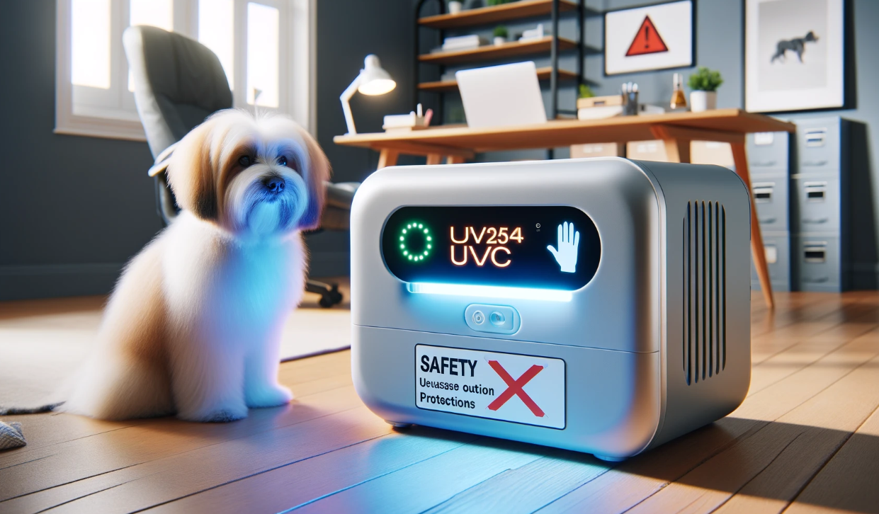 can your pet be in the room with uvo254