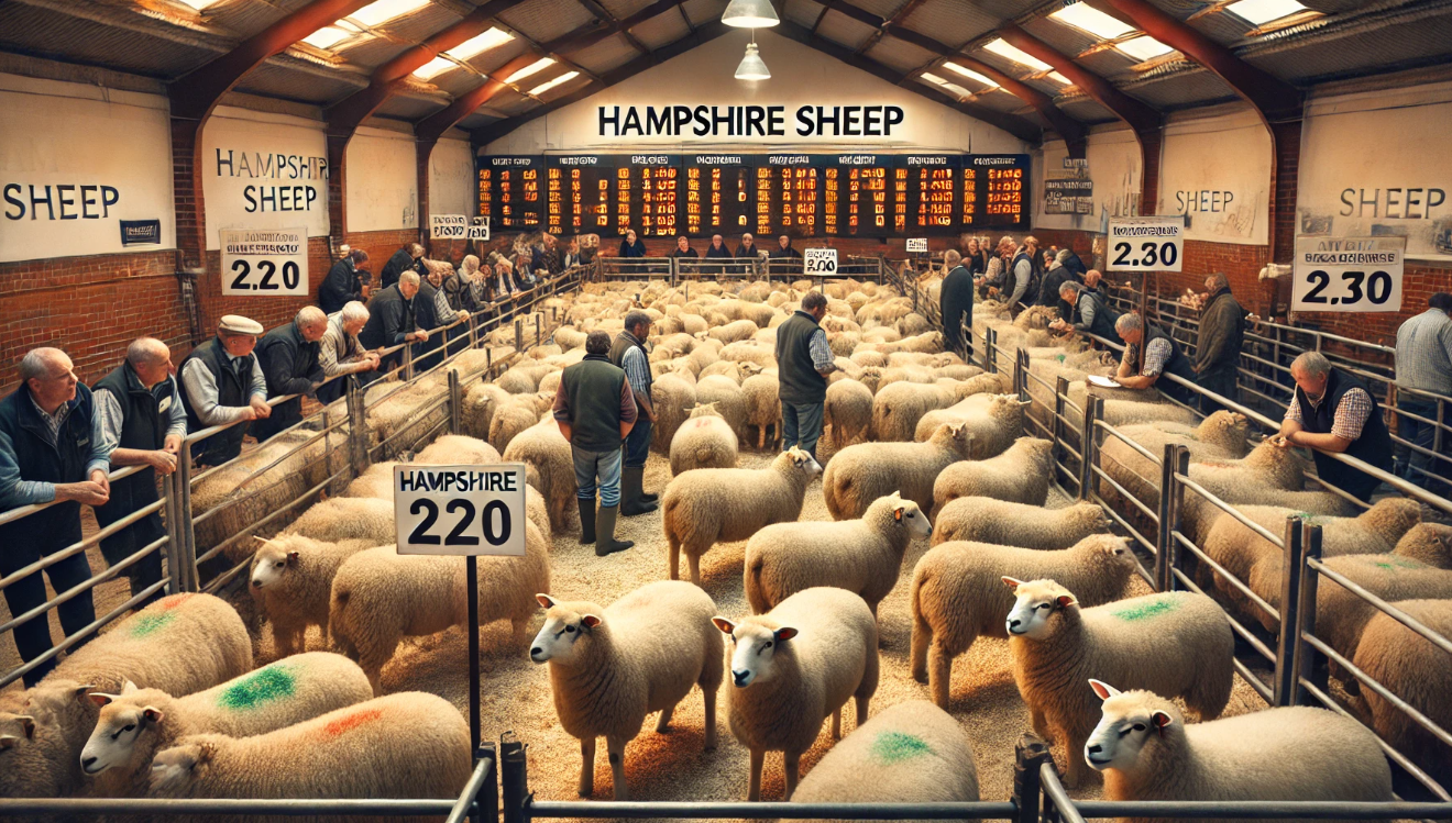 hampshire meat sheep 130-194 pounds to dollars